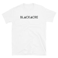 Blackacre law unisex block logo shirt black white