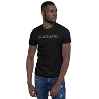 Blackacre law unisex block logo shirt black