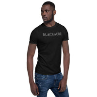 Blackacre law unisex block logo shirt black