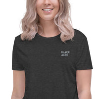 Loose Fit Grey Embroidered Blackacre T-shirt